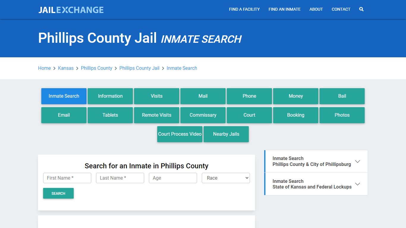 Phillips County Jail, KS Inmate Search: Roster & Mugshots